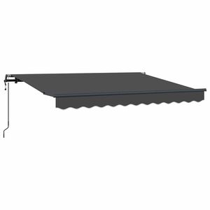 vidaXL Vedett&auml;v&auml; markiisi Antrasiitti 250 x 200 cm kangas