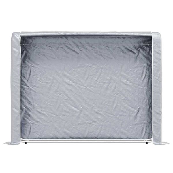 vidaXL polttopuuteline sadesuojalla 200x25x150 cm galvanoitu ter&auml;s