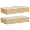 vidaXL S&auml;ilytyslaatikko 2 pcs Kerma 90 x 48 x 15 cm Kuitukangas
