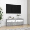 vidaXL TV-taso LED-valoilla betoninharmaa 100x35x40 cm
