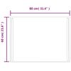 vidaXL Kylpyhuoneen LED-peili 80x60 cm