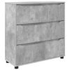 vidaXL S&auml;ilytyskaappi Betoni Harmaa 80 x 31 x 81 cm Tekninen puu