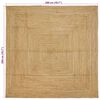vidaXL Alue Matto Beige 200 x 200 cm Juutti
