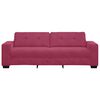 vidaXL | 3-istuttava sohva | tyynyllä Viininpunainen Sametti