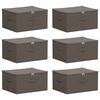 vidaXL S&auml;ilytyslaatikko 6 kpl Kuitukangas 50 x 30 x 25 cm 37,5 L