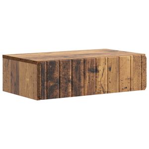 vidaXL Sein&auml;lle Asennettava Sivup&ouml;yt&auml; Vanha puu 59 x 34,5 x 17 cm