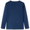 Lasten pitk&auml;hihainen T-paita laivastonsininen 116