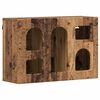 vidaXL Henkarikaappi ELST Vanha puu 60 x 20 x 40 cm Tekninen puu