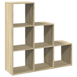 vidaXL Huoneenjakaja&nbsp;3 tasoa&nbsp;Sonoma-tammi 99x29x99 cm tekninen puu