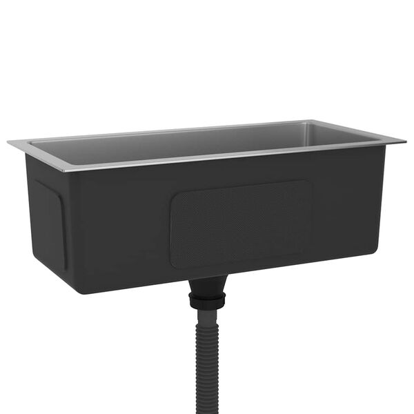 vidaXL K&auml;sintehty keitti&ouml;n tiskiallas ruostumaton ter&auml;s