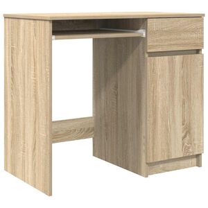 vidaXL Ty&ouml;p&ouml;yt&auml; Sonoma-tammi 86x49x76 cm tekninen puu