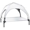 vidaXL Koiran Peti Harmaa hopea 104 x 86 x 84,5 cm Ter&auml;s