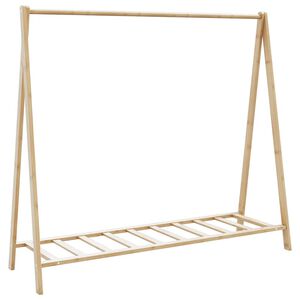 vidaXL Vaateteline hyllyill&auml; 106x34x102 cm bambu