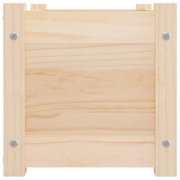 vidaXL Puutarhan kukkalaatikko 60x31x31 cm täysi mänty