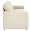 vidaXL Sohva Beige 221 x 78 x 80 cm Pellava-sekoitekangas