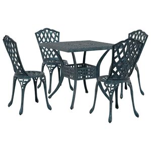 vidaXL Puutarap&ouml;yt&auml;sarja 5 pcs Vihre&auml; Valu-alumiini