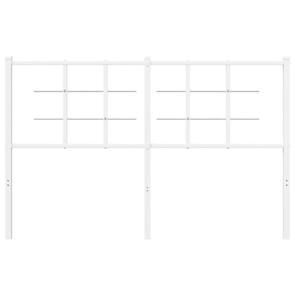 vidaXL Metallinen vaihtop&auml;&auml;ty valkoinen 135 cm