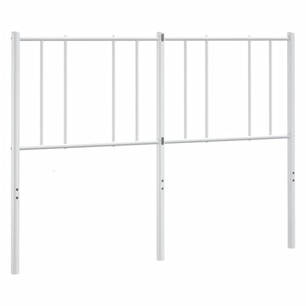 vidaXL Metallinen vaihtop&auml;&auml;ty valkoinen 160 cm