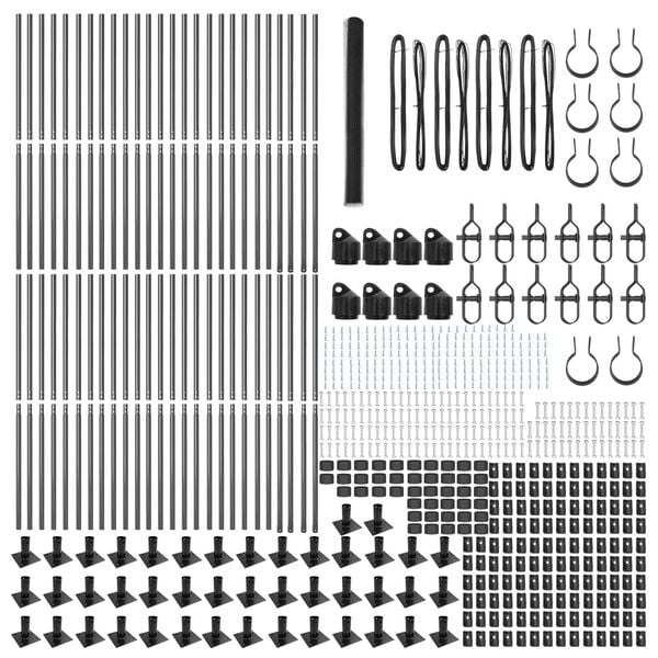 vidaXL Aitalatu Harmaa 100 x 1,4 m (25 mm verkko) Ter&auml;st&auml; ja PVC:t&auml;