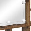 vidaXL Peilikaappi peilivalot Vanha puu 91 x 15 x 76,5 cm Tekninen puu