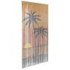 vidaXL Hyönteisoviverho Palmukuvio 100x220 cm Bambu
