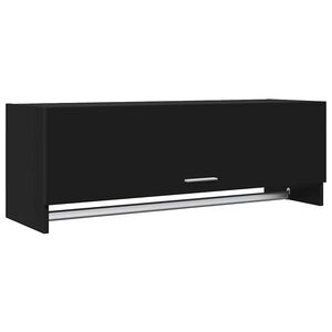 vidaXL Vaatekaappi musta 100x32,5x35 cm tekninen puu