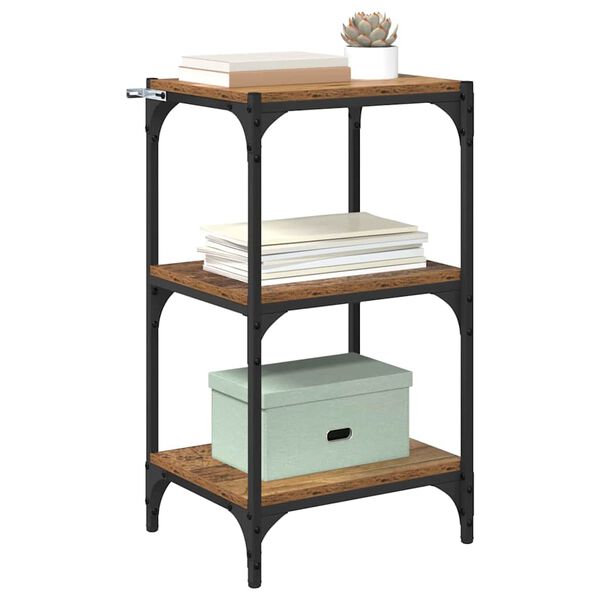 vidaXL Kirjahylly Vanha puu 40 x 33 x 70,5 cm