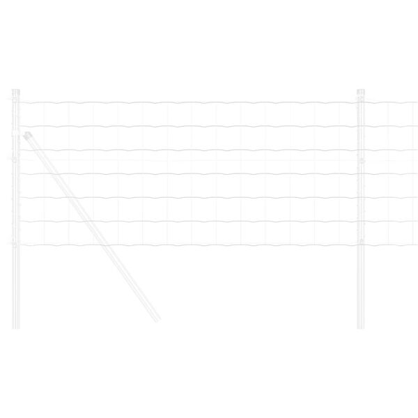 vidaXL Euroaita 0,6 x 50 m PVC-pintainen rauta