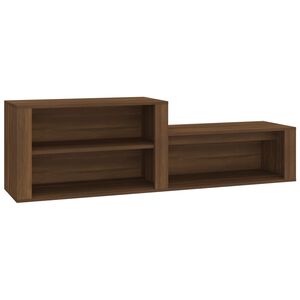 vidaXL Kenk&auml;kaappi ruskea tammi 150x35x45 cm tekninen puu