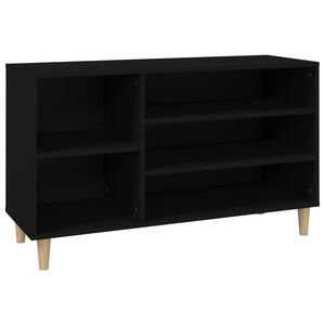vidaXL Kenk&auml;kaappi musta 102x36x60 cm tekninen puu