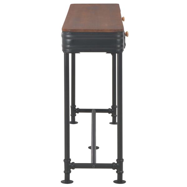 vidaXL Konsolip&ouml;yt&auml; 2 laatikolla 120x30x75 cm t&auml;ysi kuusi