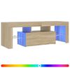 vidaXL TV-taso LED-valoilla Sonoma-tammi 120x35x40 cm