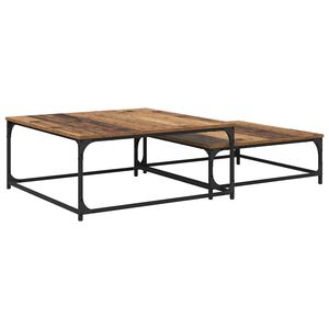 vidaXL Sohvap&ouml;yt&auml; 2 pcs Vanha Puu Tekninen puu