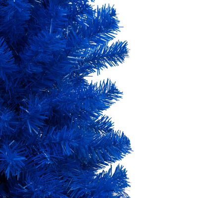 vidaXL Tekojoulukuusi telineellä esivalaistu sininen 150 cm PVC