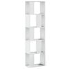 vidaXL Kirjahylly 5 tasoa valkoinen 45x23,5x162,5 cm tekninen puu