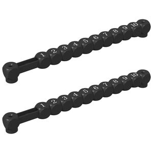 vidaXL Jalkapallop&ouml;yd&auml;n nappulat 2 kpl Musta 30 x 2,2 x 2,9 cm HIPS