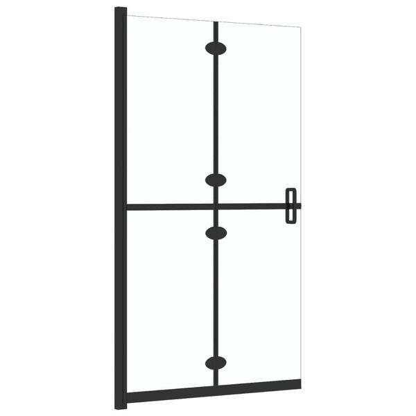 vidaXL Walk-in suihkuseinä kokoontaittuva kirkas ESG-lasi 90x190 cm
