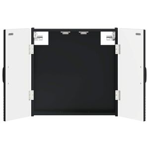 vidaXL Dartboard-kaappi HOORN Musta 52,5 x 10,5 x 53,5 cm Tekninen puu