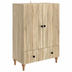 vidaXL Sivup&ouml;yt&auml; Sonoma-tammi 66 x 34,5 x 95 cm Tekninen puu