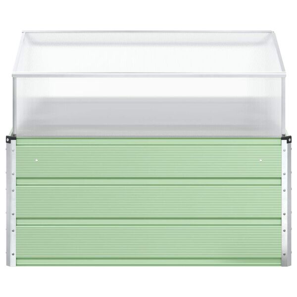 vidaXL Kukkalaatikko Pastelli vihre&auml; 100 x 100 x 77 cm