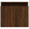 vidaXL Sohvapöytäsarja ruskea tammi 100x48x40 cm tekninen puu