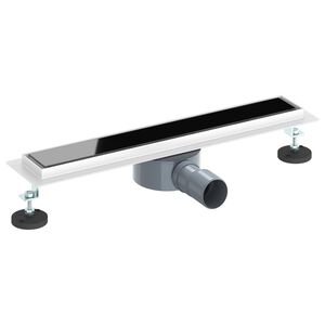 vidaXL Suihkukaivo lasikannella ja 360&deg; syphonilla Musta 50 cm