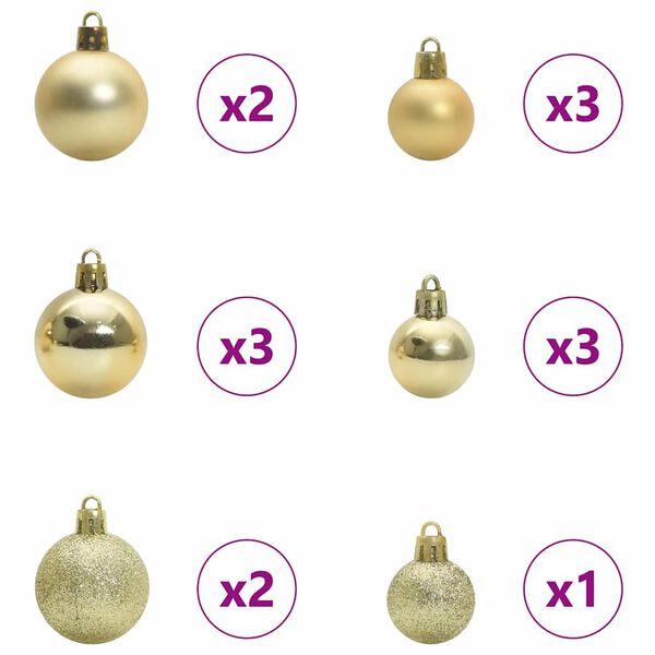 vidaXL Joulukuusi 150 LED-valoilla Pinkki 120 cm Polyvinyylikloridi