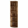 vidaXL Kulmahylly 5 tasoa 41,5 x 41,5 x 178 cm Tekninen puu Vanha puu