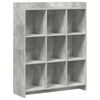 vidaXL Kirjahylly Betonin harmaa 87,5 x 30 x 111 cm Tekninen puu