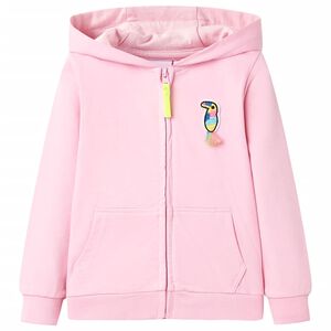 vidaXL Lasten vetoketjullinen huppari pinkki 92