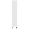 vidaXL Kylpyhuonekaappi laatikon kanssa Valkoinen 31,5 x 33 x 190 cm