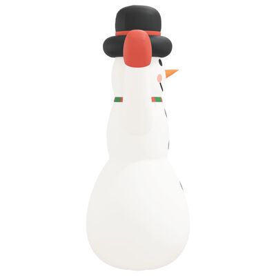 vidaXL Täytettävä lumiukko LED-valoilla 370 cm