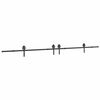 vidaXL Liukuovi Hardware Kit 400 cm Ter&auml;s Musta