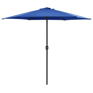 vidaXL Aurinkovarjo alumiinitolpalla 270x246 cm taivaansininen
